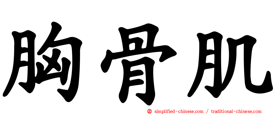 胸骨肌