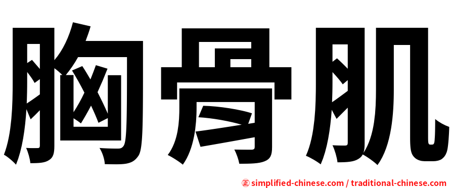 胸骨肌