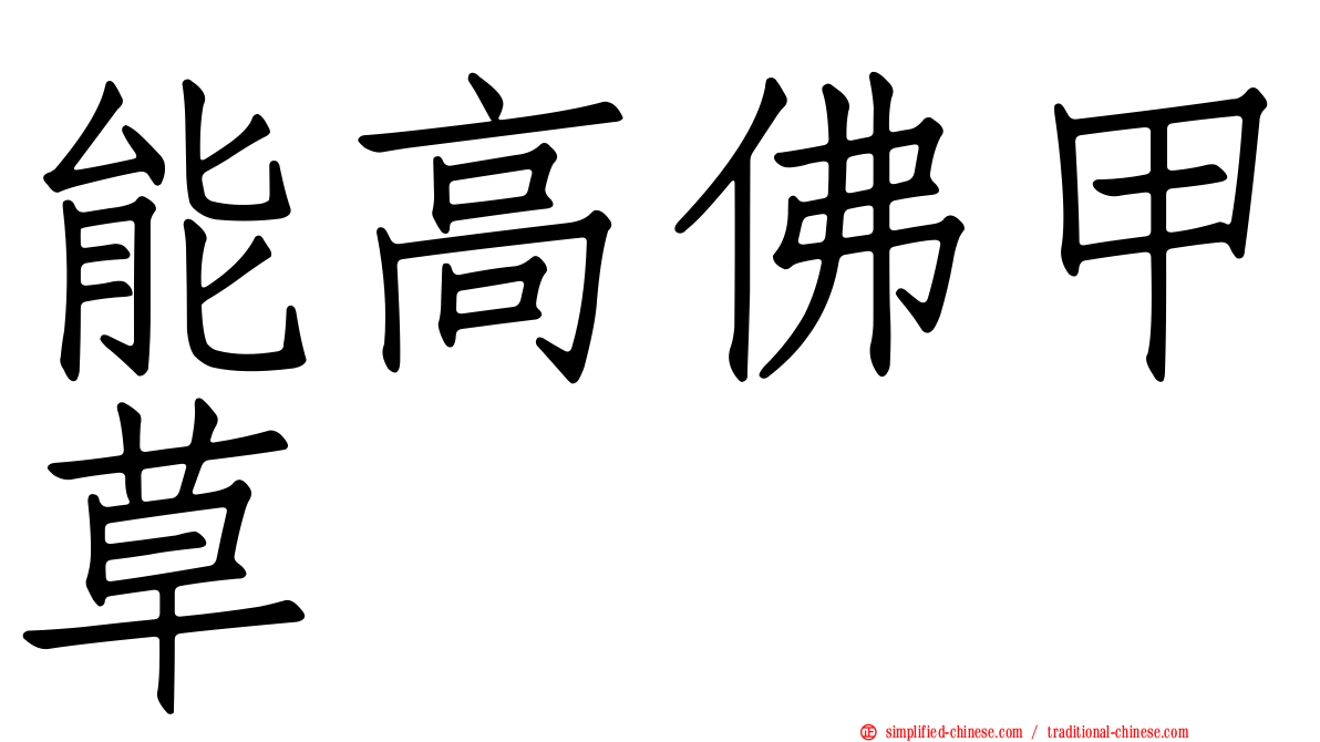 能高佛甲草