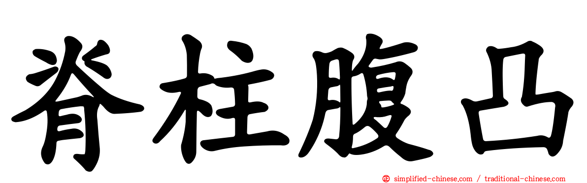 脊柱腹凸