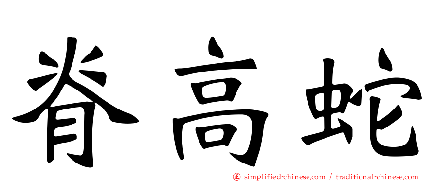 脊高蛇