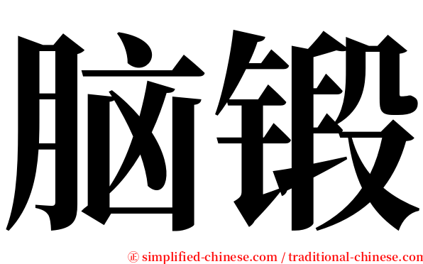 脑锻 serif font