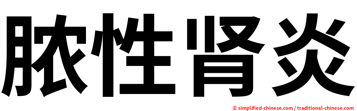 脓性肾炎