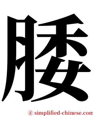 腇 serif font