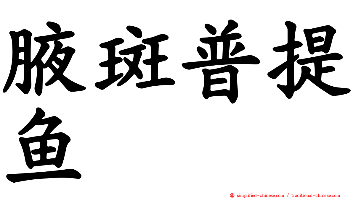 腋斑普提鱼