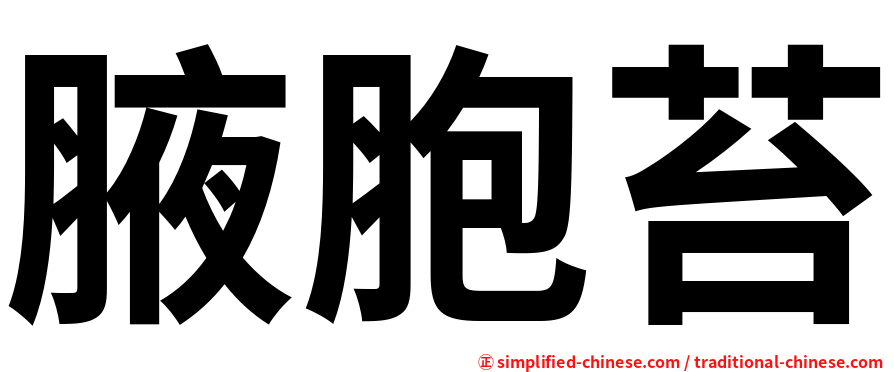 腋胞苔