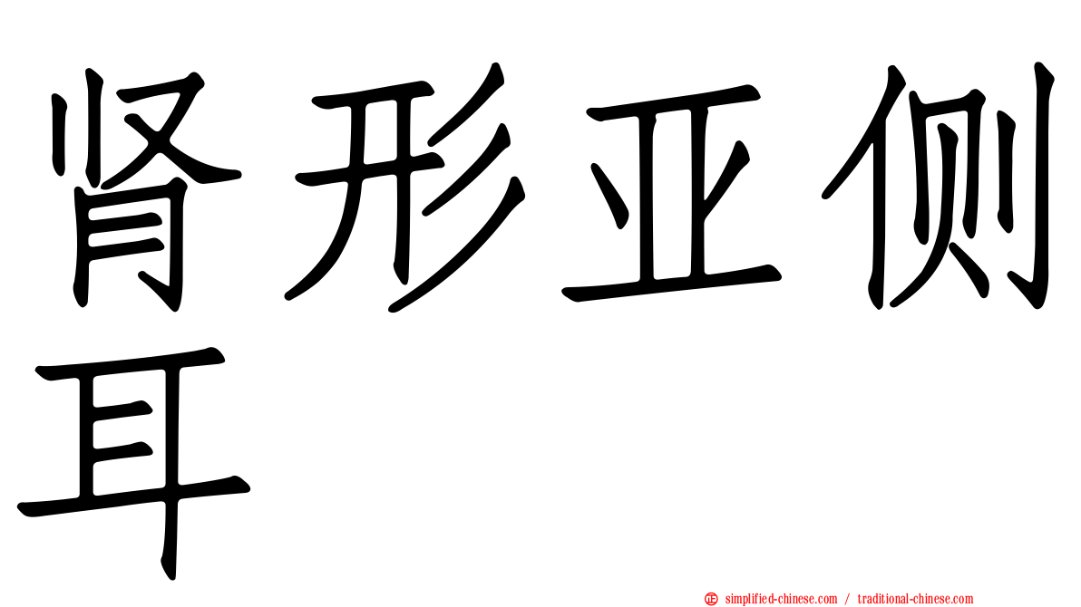 肾形亚侧耳