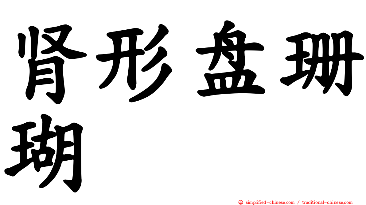 肾形盘珊瑚