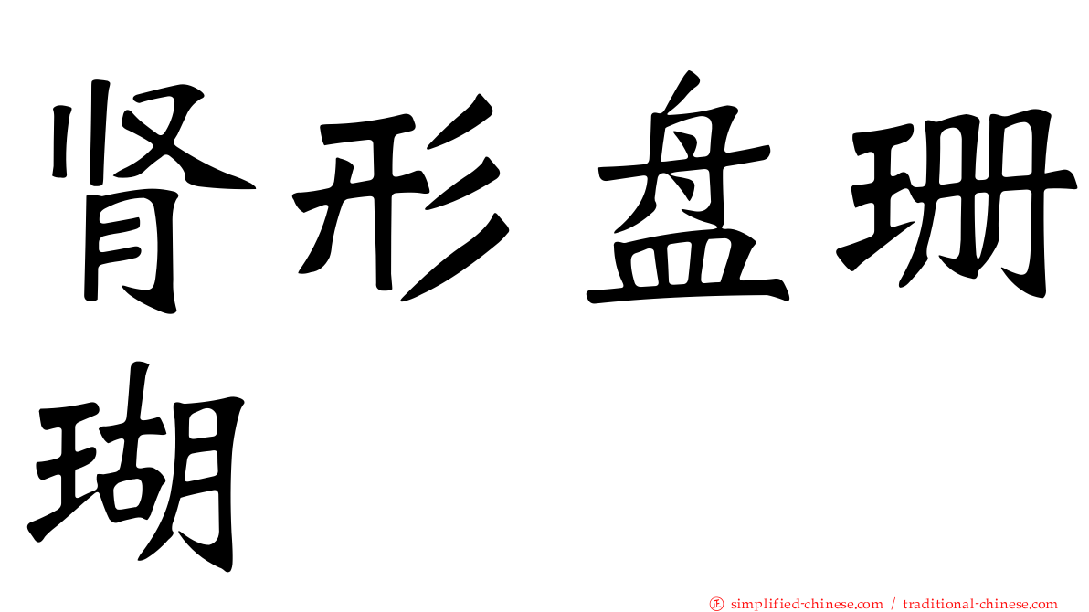 肾形盘珊瑚