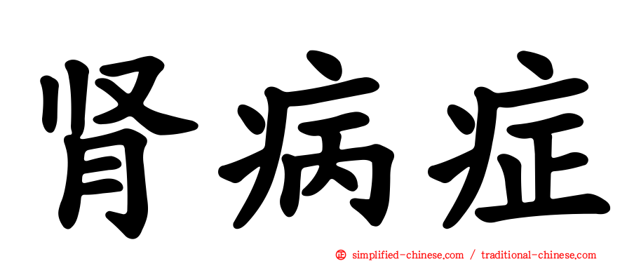 肾病症