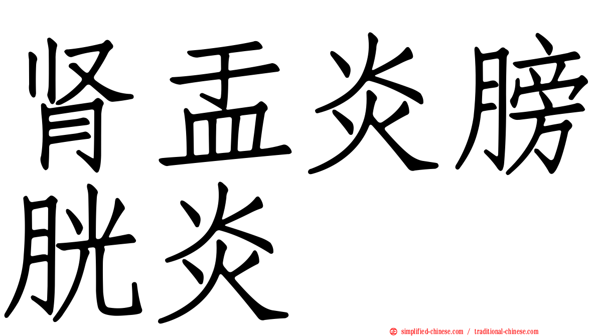 肾盂炎膀胱炎