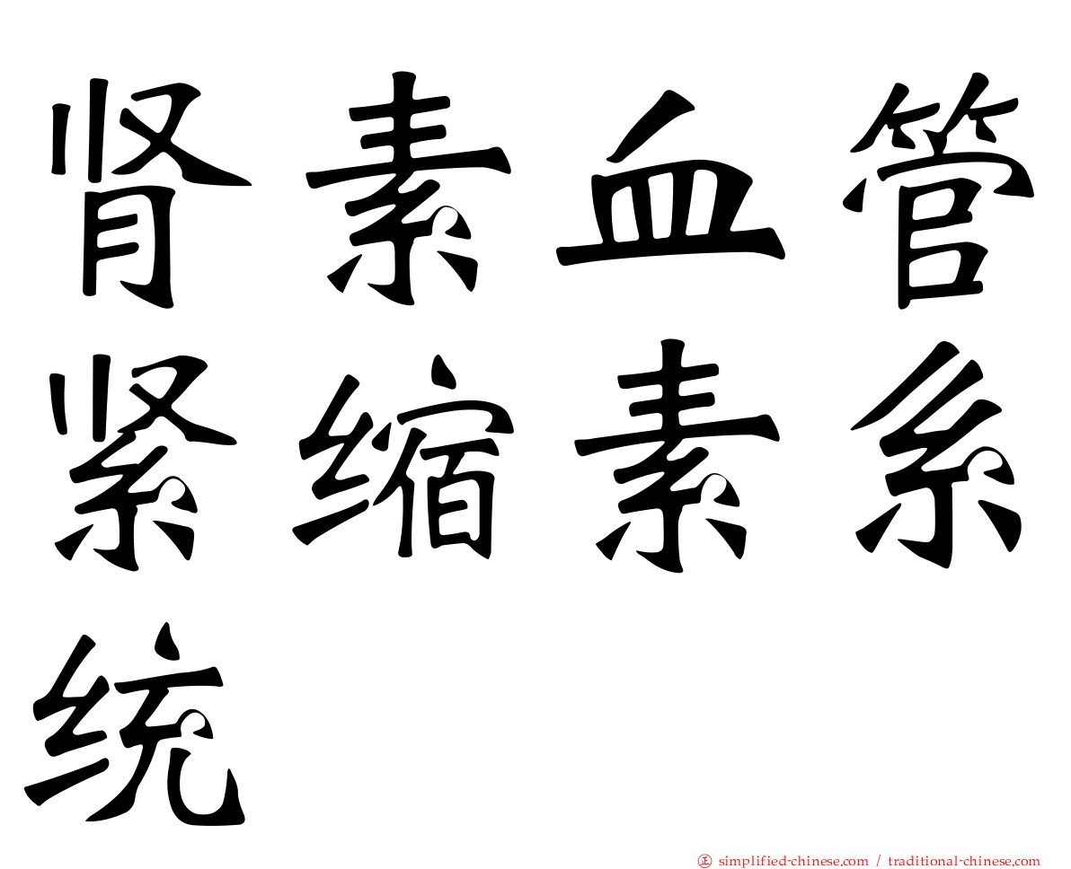 肾素血管紧缩素系统