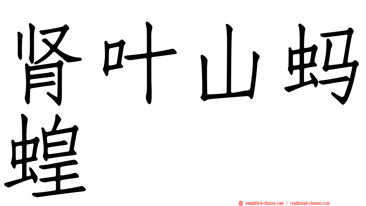 肾叶山蚂蝗