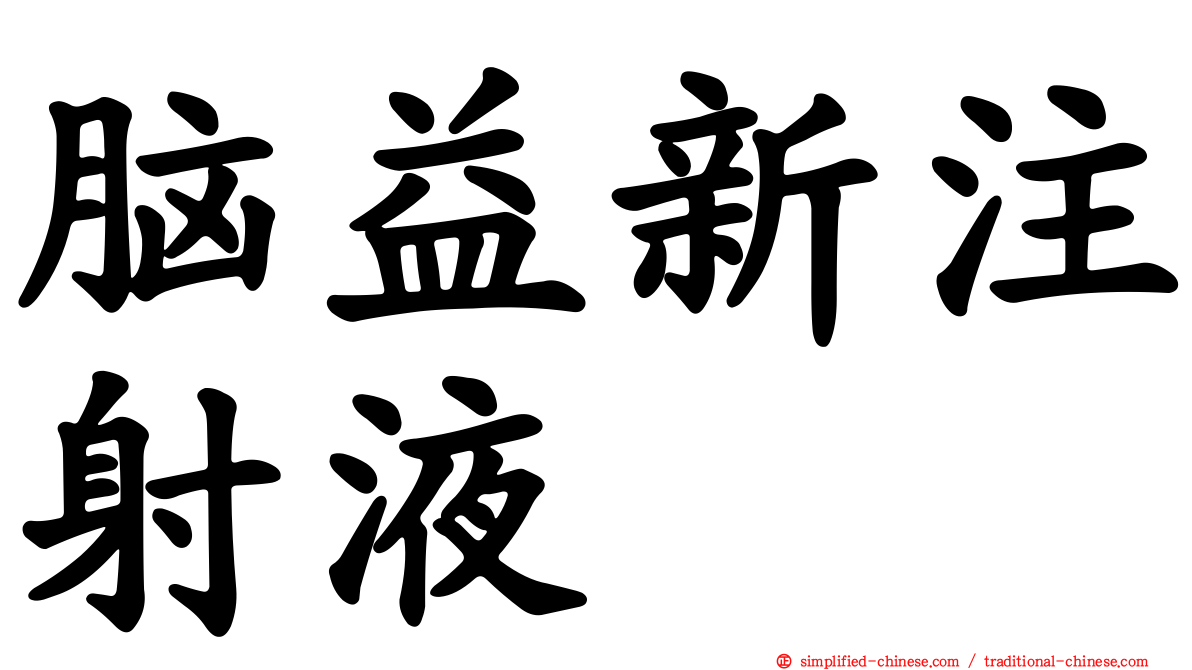 脑益新注射液
