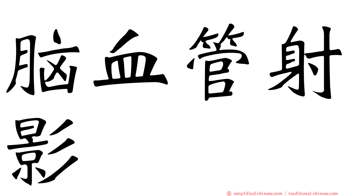 脑血管射影