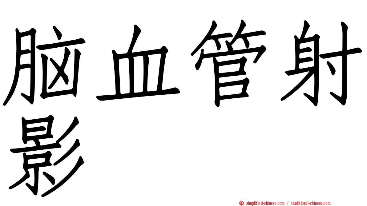 脑血管射影