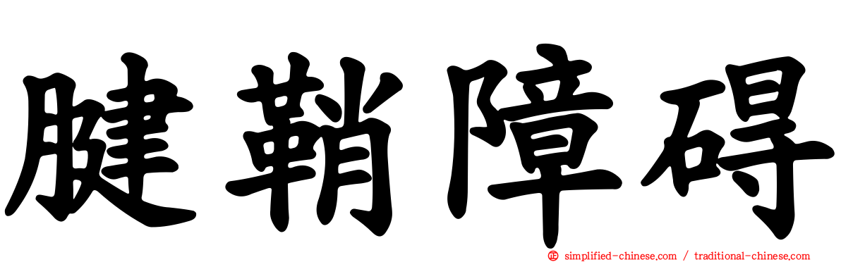 腱鞘障碍