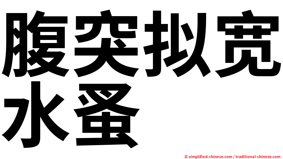 腹突拟宽水蚤