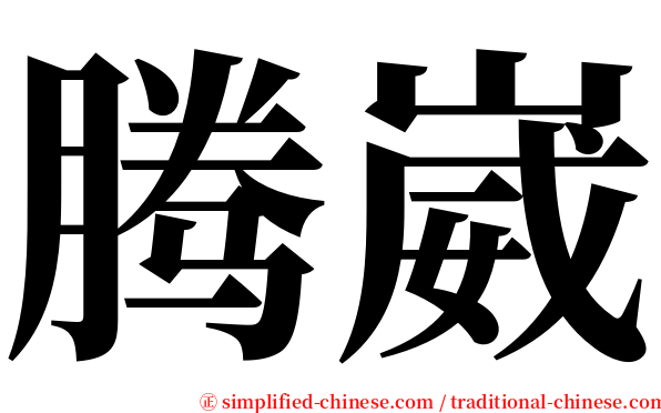 腾崴 serif font