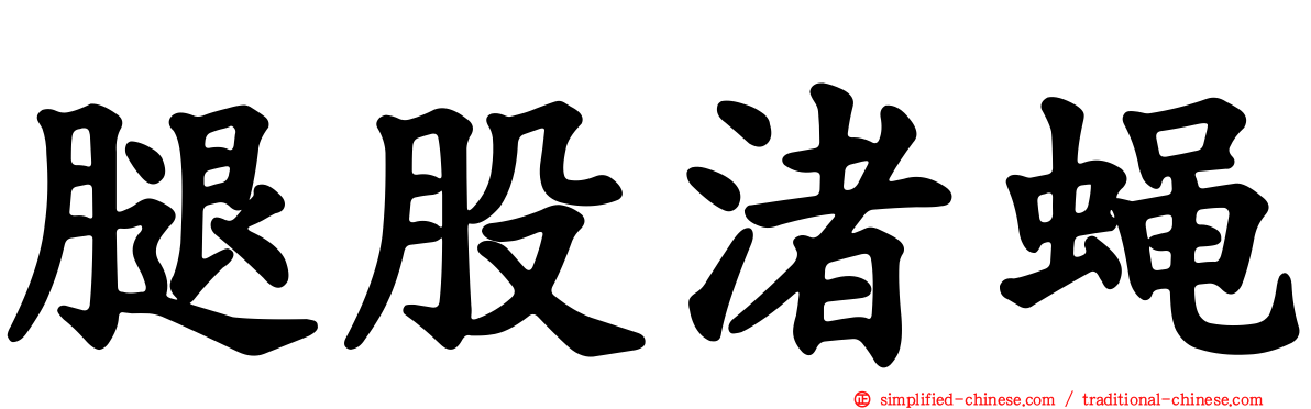 腿股渚蝇