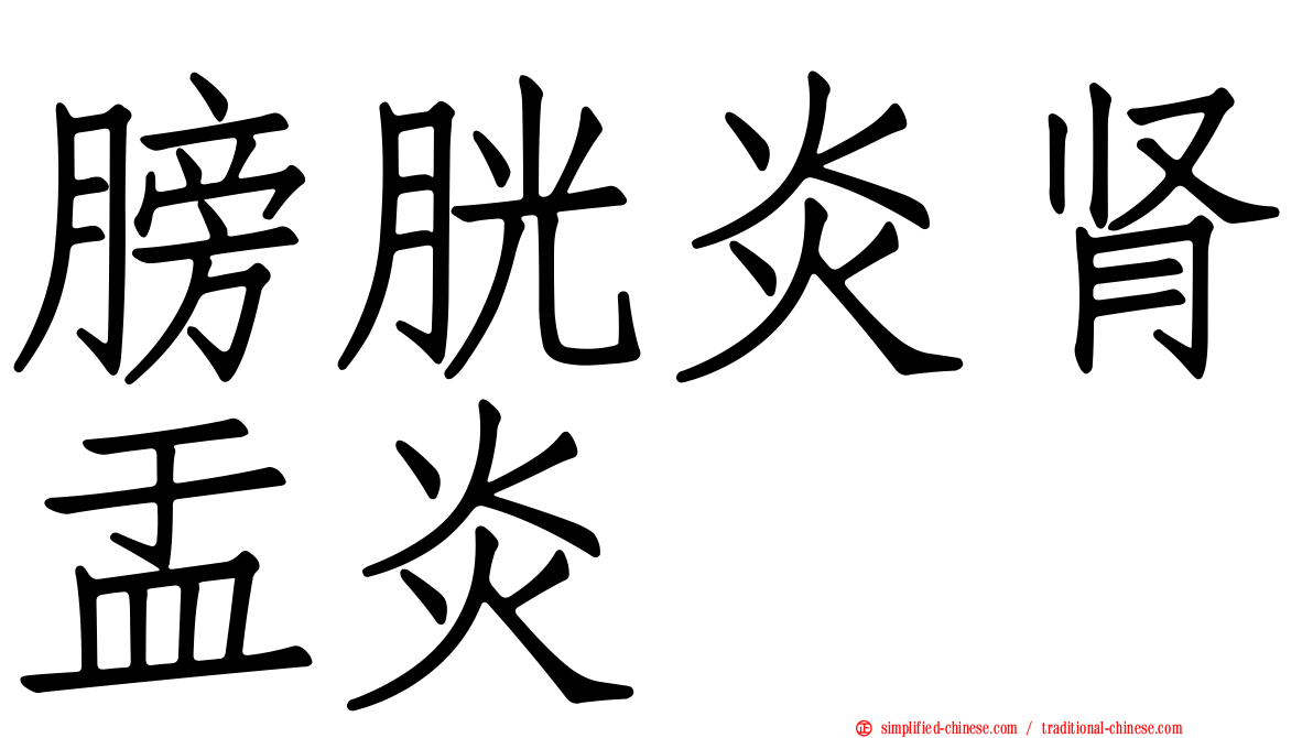 膀胱炎肾盂炎