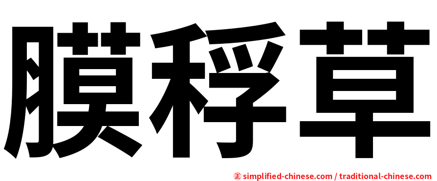 膜稃草