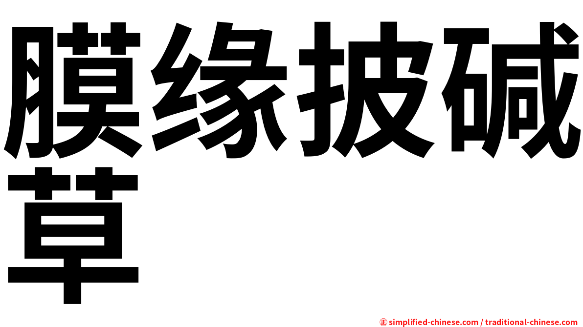 膜缘披碱草