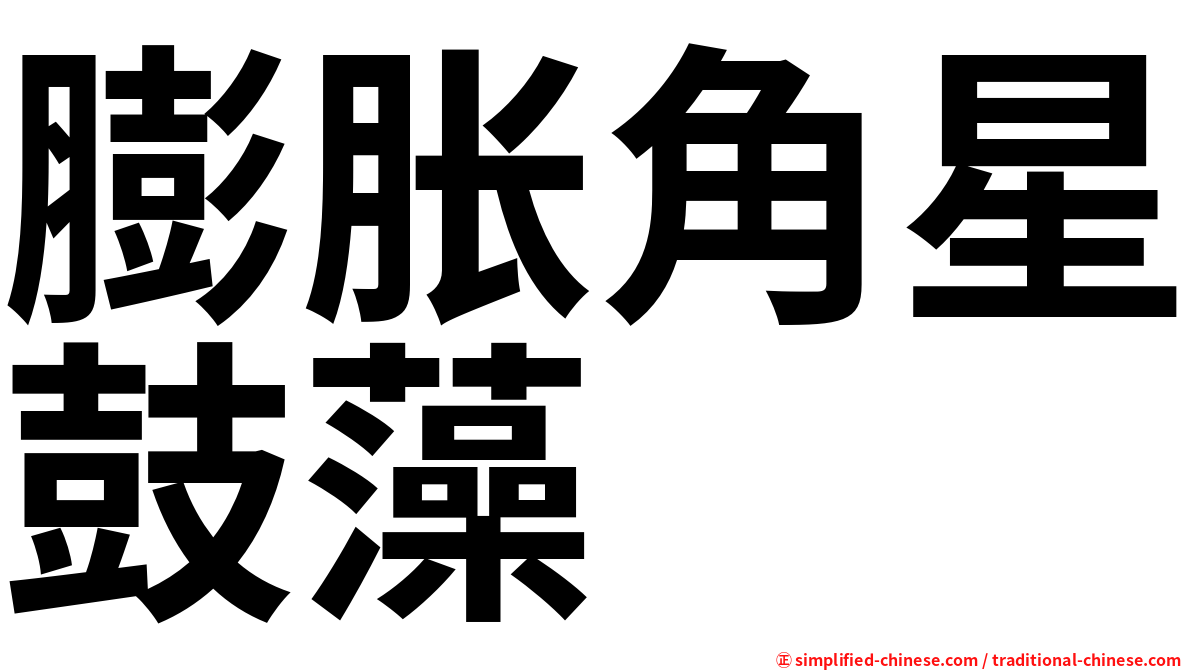 膨胀角星鼓藻