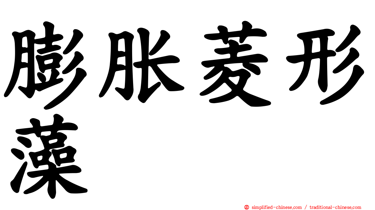 膨胀菱形藻