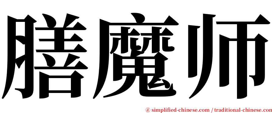 膳魔师 serif font