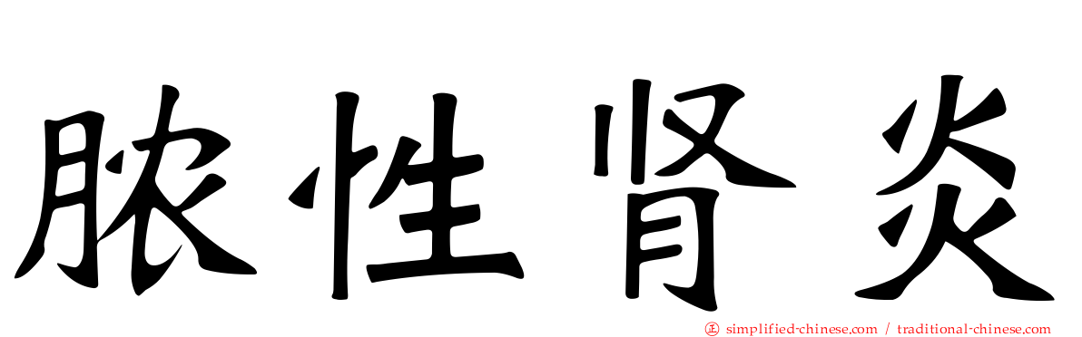 脓性肾炎
