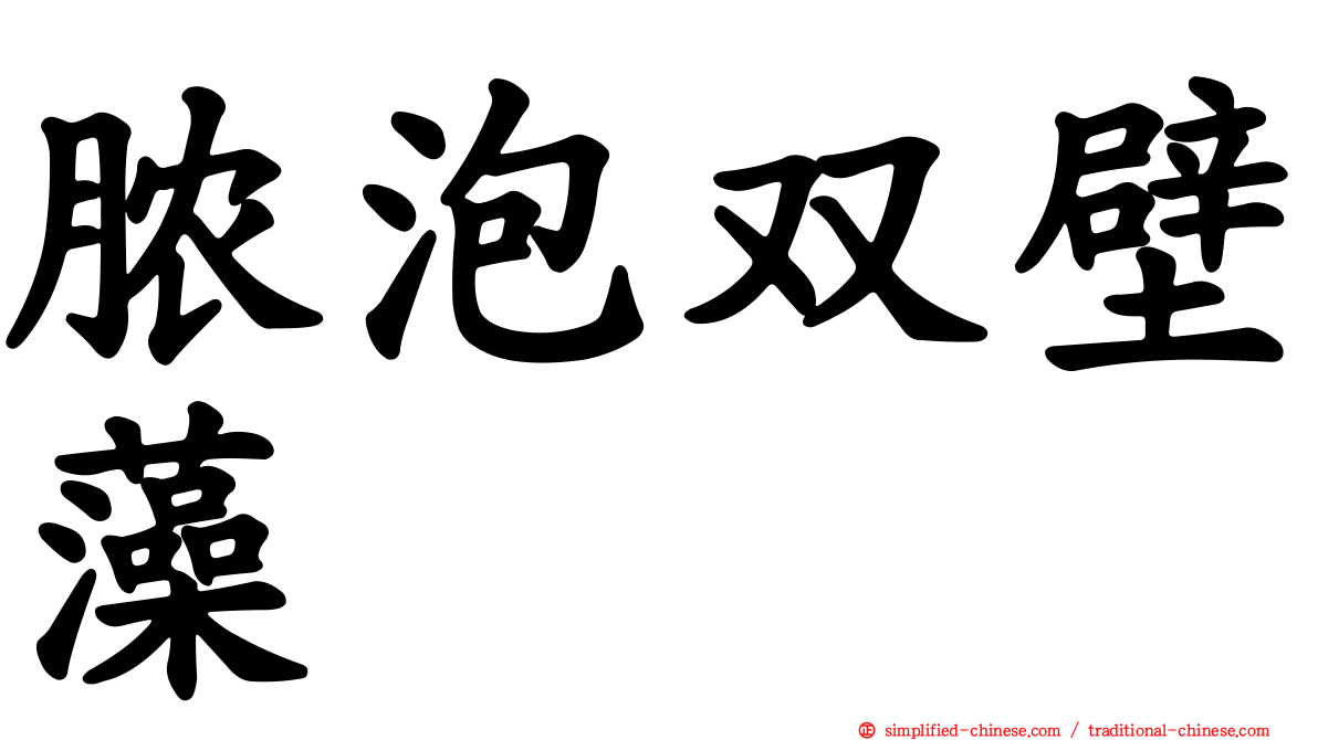 脓泡双壁藻