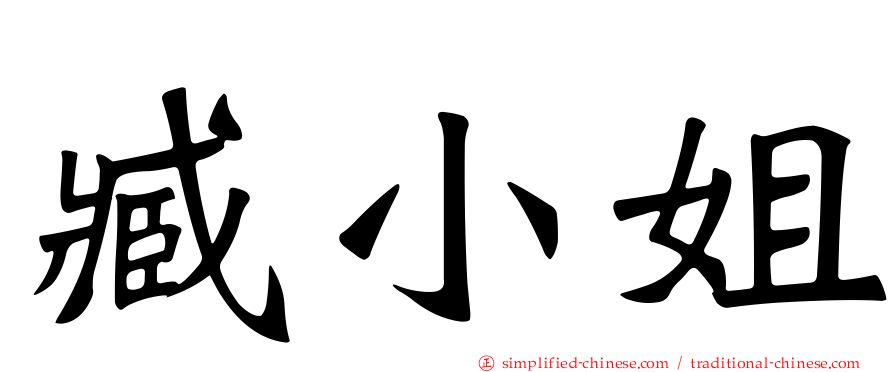 臧小姐