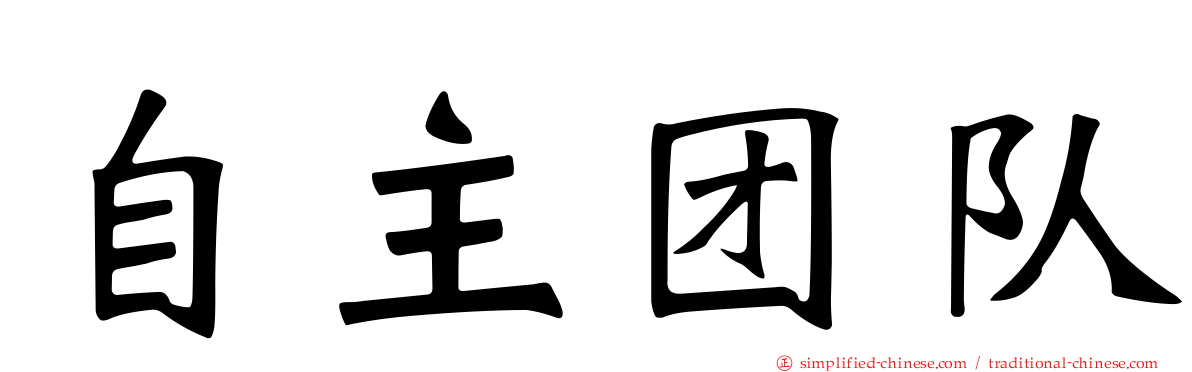 自主团队