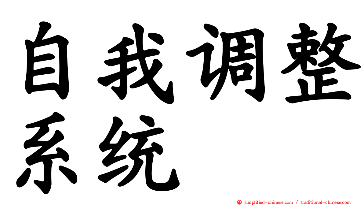 自我调整系统