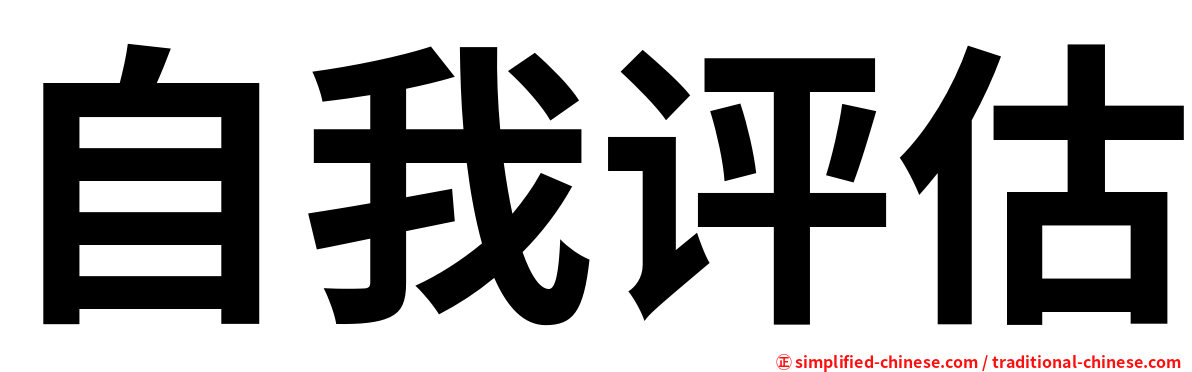 自我评估