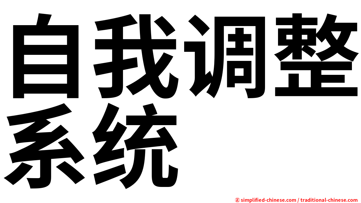 自我调整系统