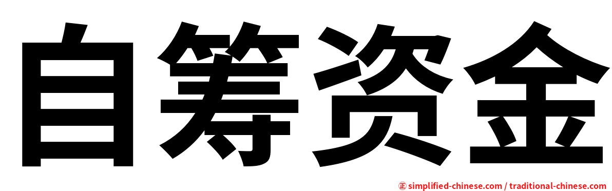 自筹资金