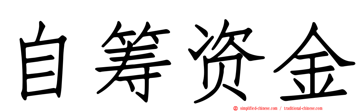 自筹资金