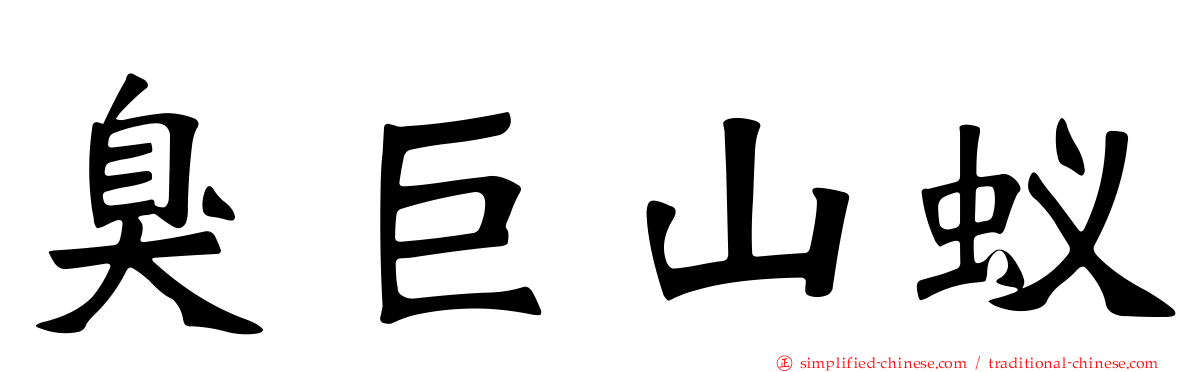 臭巨山蚁