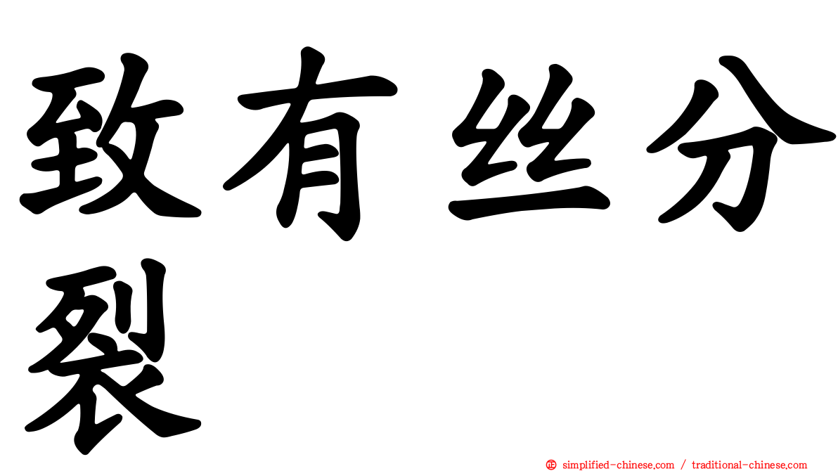 致有丝分裂