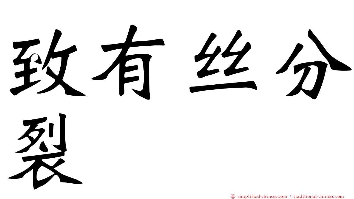 致有丝分裂