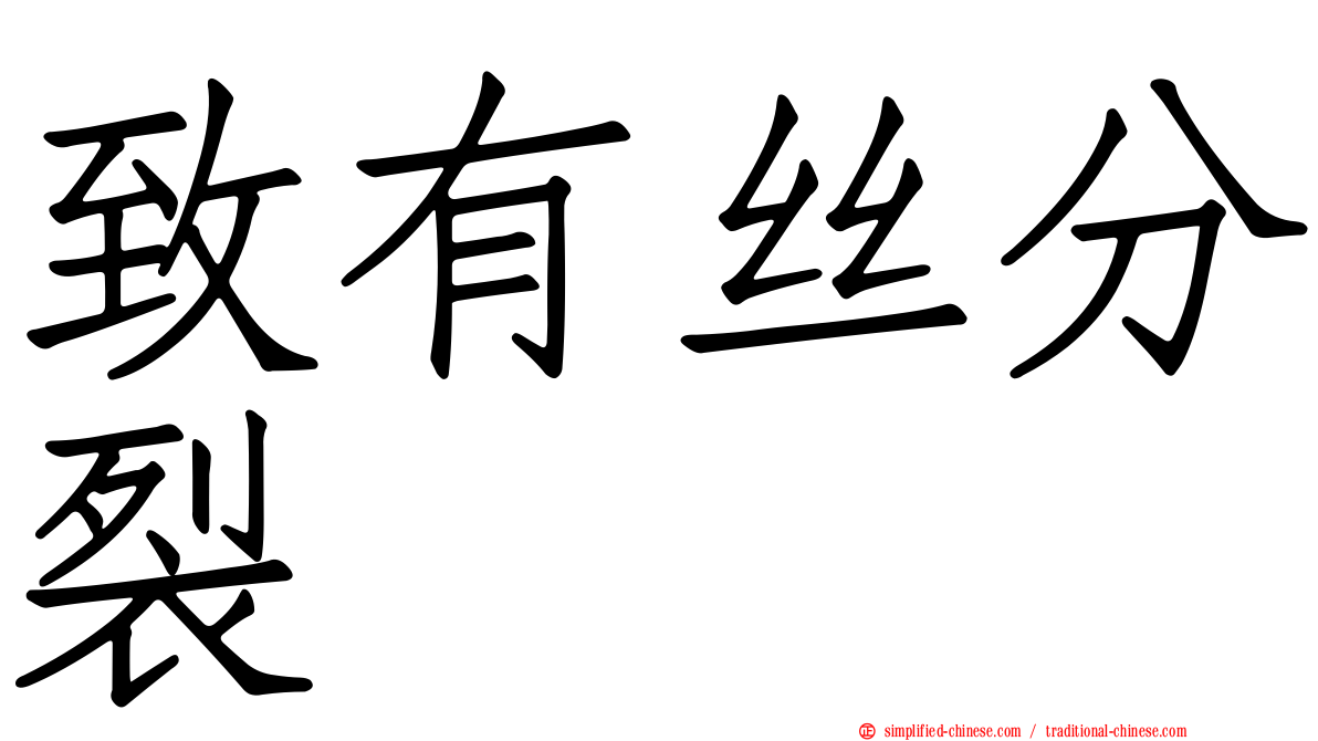 致有丝分裂