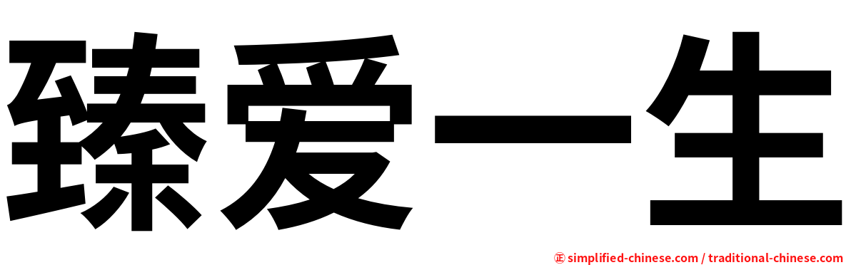 臻爱一生