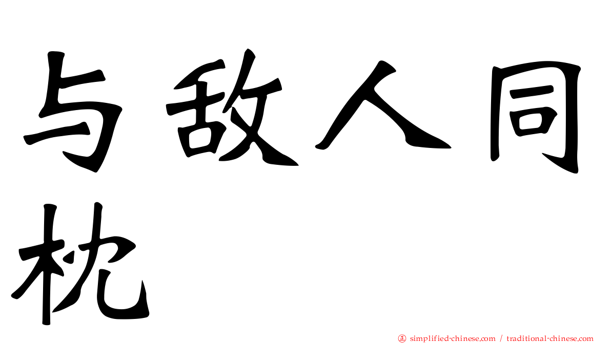 与敌人同枕
