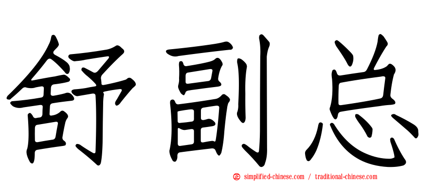 舒副总
