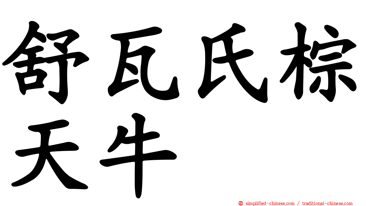 舒瓦氏棕天牛