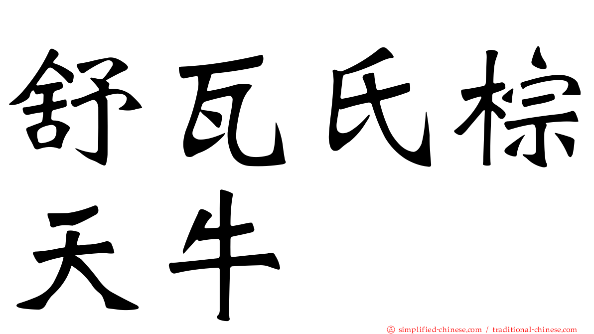 舒瓦氏棕天牛