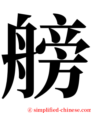 艕 serif font
