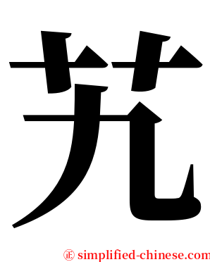 艽 serif font